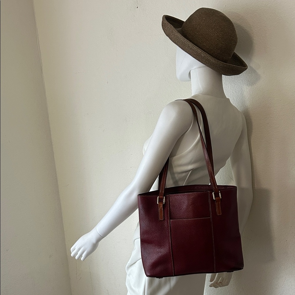Dooney & Bourke Deep Red Tote - Picture 4 of 14